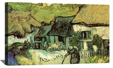Thatched Cottages in Jorgus Canvas Art