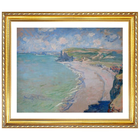 Claude Monet Wall Art The Beach At Pourville Poster Framed