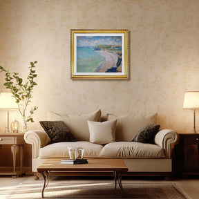 Claude Monet Wall Art The Beach At Pourville Poster Framed