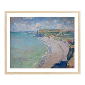 Claude Monet Wall Art The Beach At Pourville Poster Framed