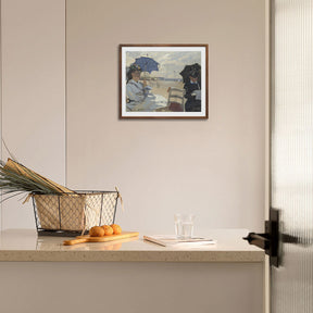 Claude Monet Wall Art The Beach At Trouville Poster Framed