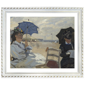 Claude Monet Wall Art The Beach At Trouville Poster Framed