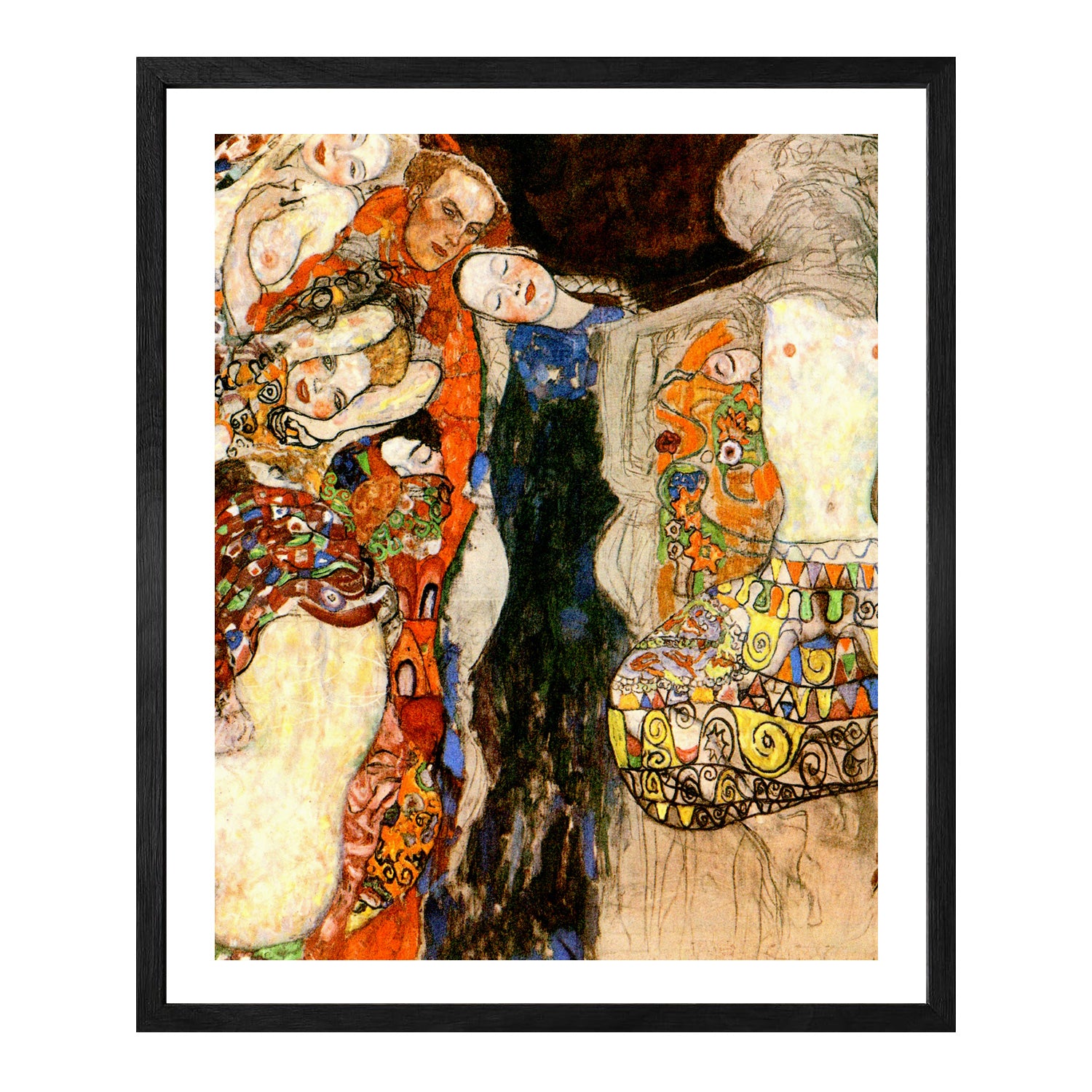 Gustav Klimt Wall Art The Bride 1918 Poster Framed Klimt Art