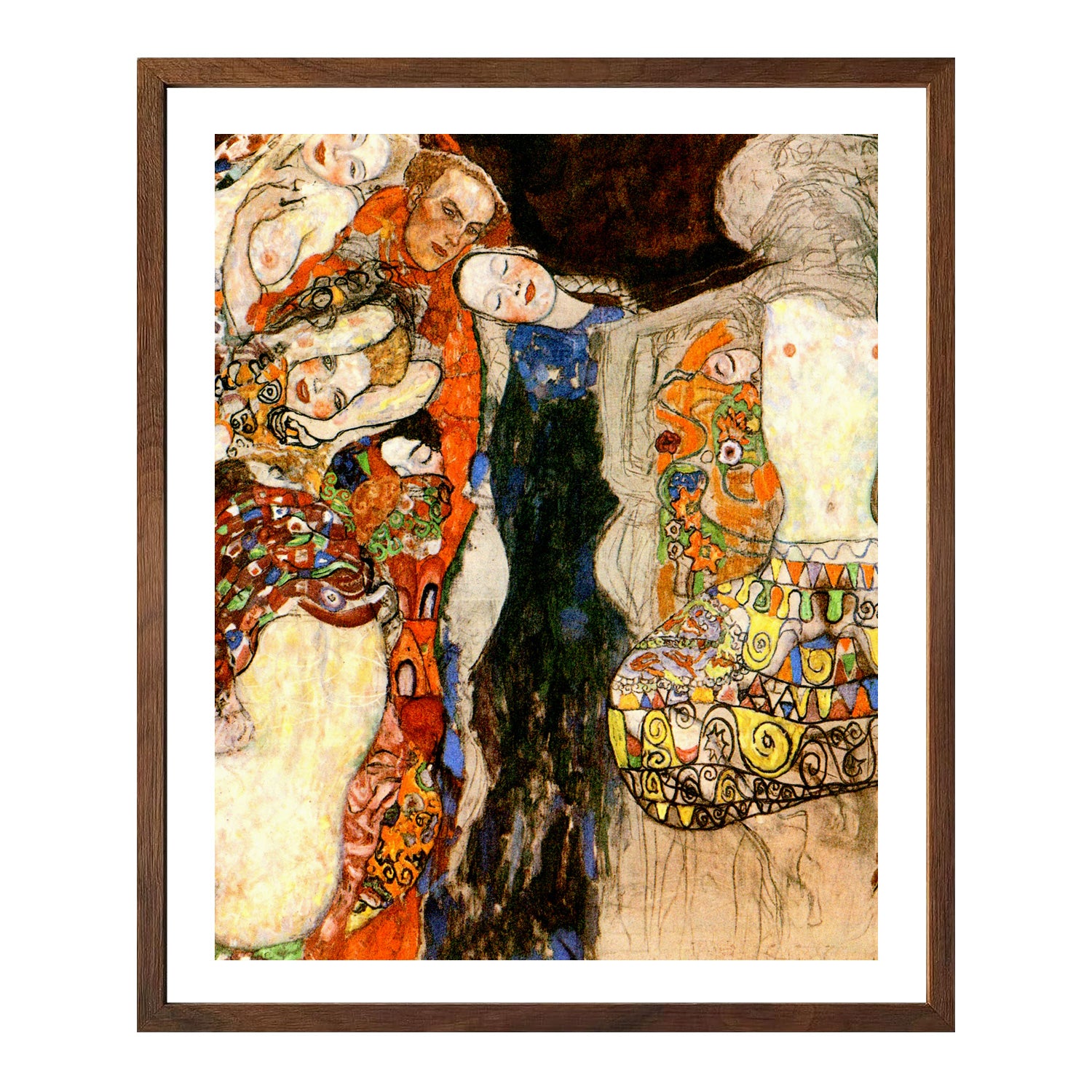 Gustav Klimt Wall Art The Bride 1918 Poster Framed Klimt Art