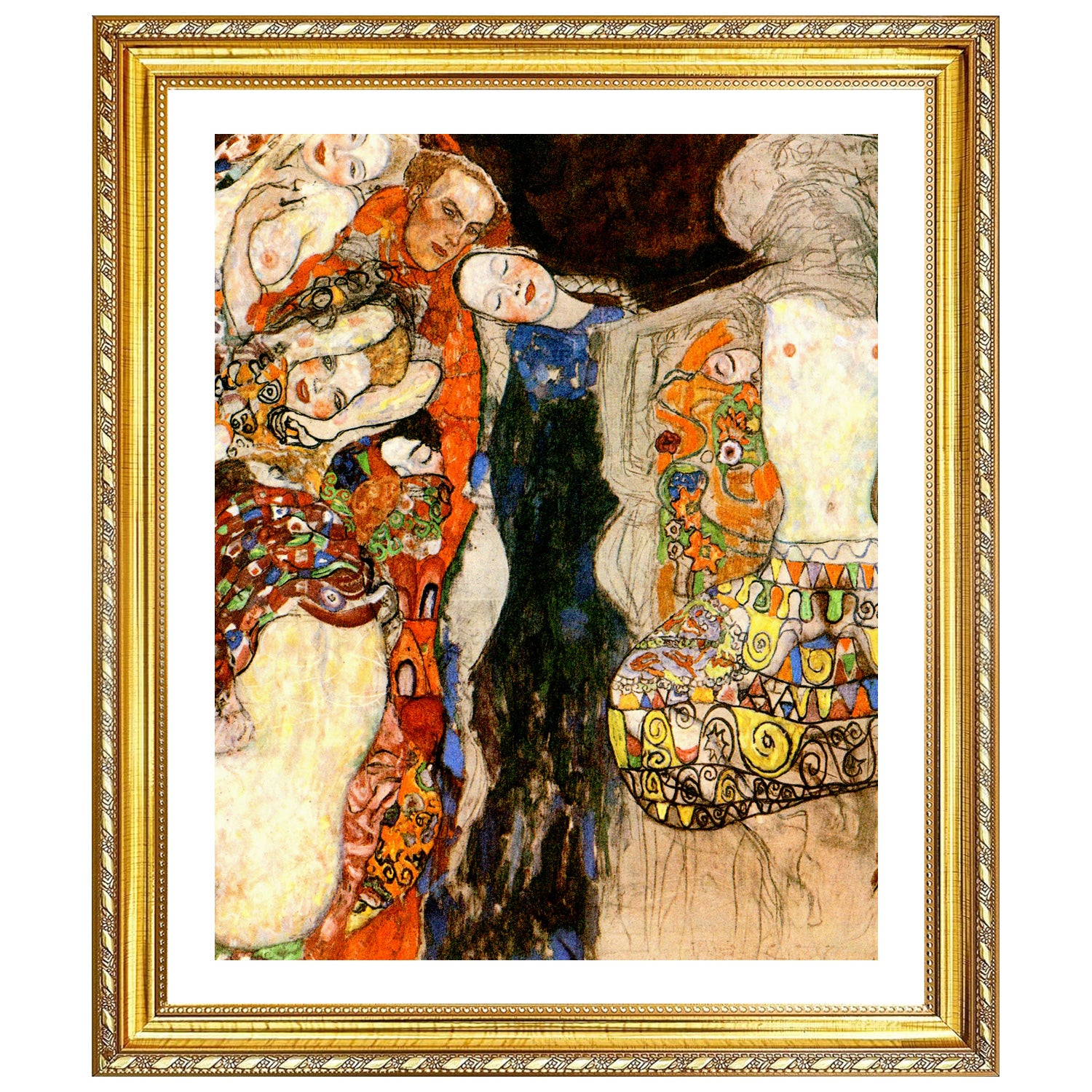Gustav Klimt Wall Art The Bride 1918 Poster Framed Klimt Art