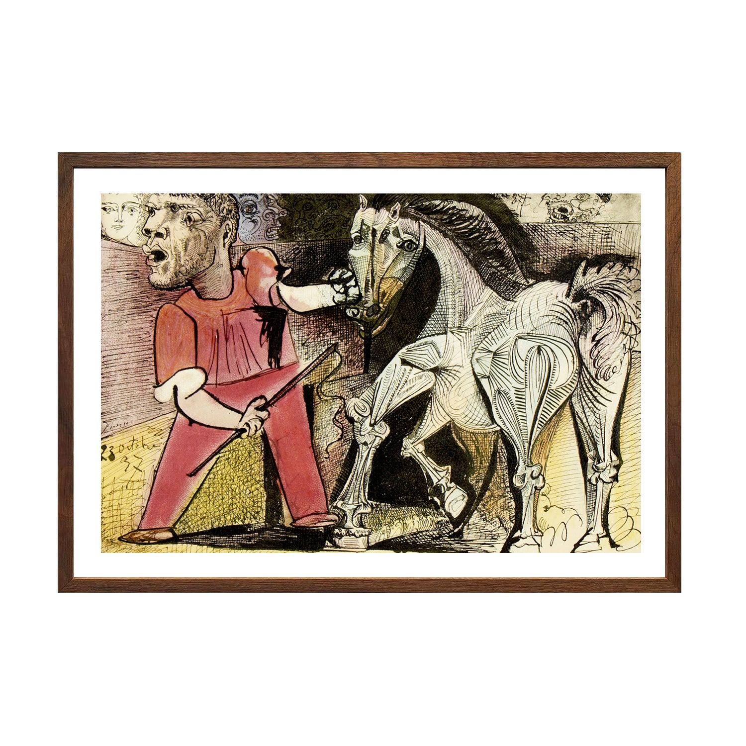 Pablo Picasso Wall Art The Circus Horse Poster Framed Art