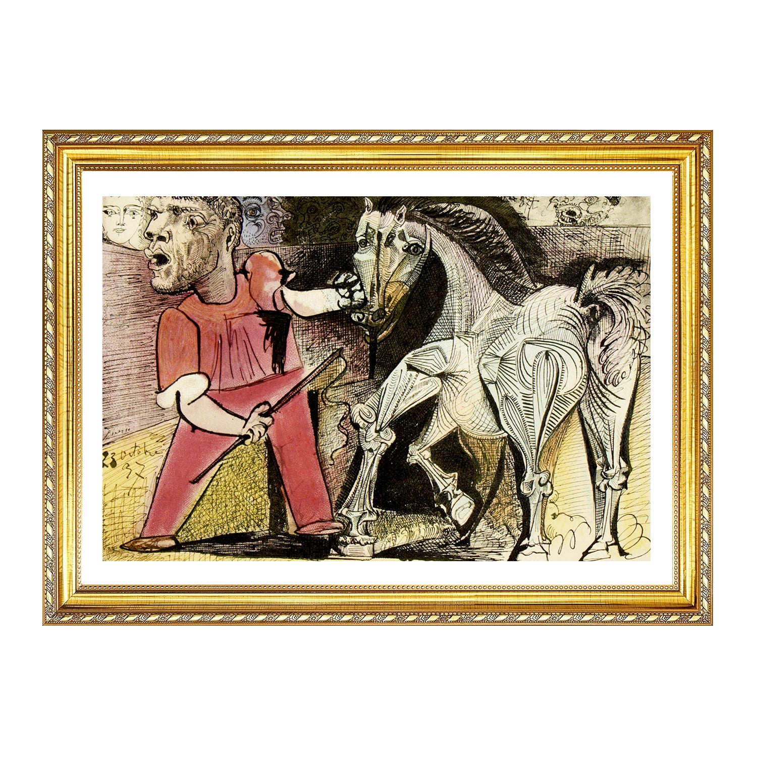 Pablo Picasso Wall Art The Circus Horse Poster Framed Art