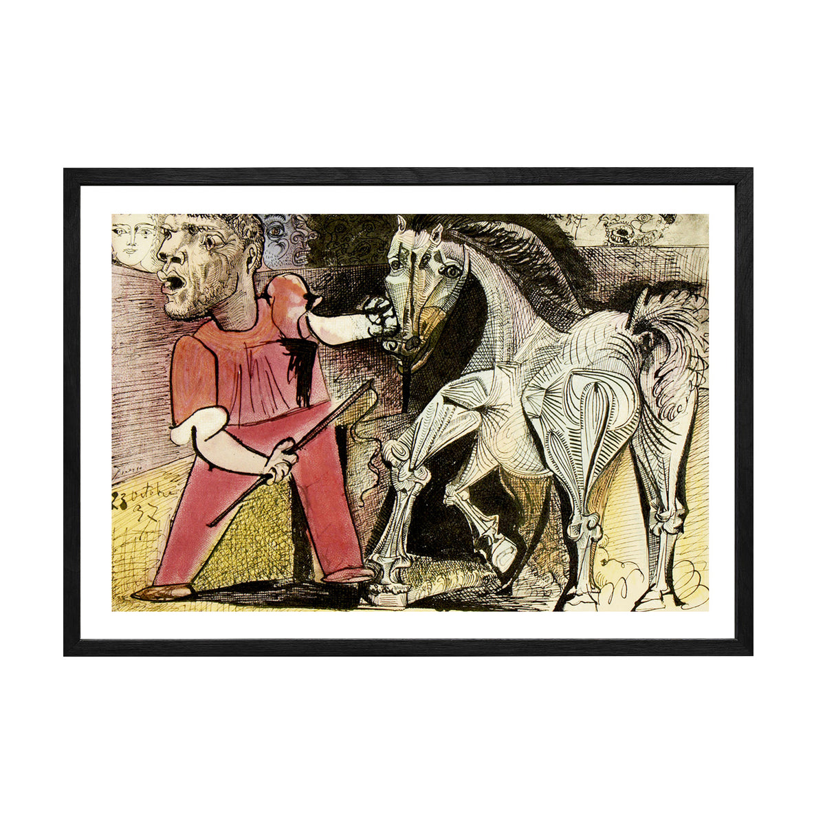 Pablo Picasso Wall Art The Circus Horse Poster Framed Art