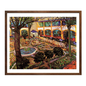 Vincent Van Gogh The Courtyard of The Hospital Wall Art Van Gogh Poster