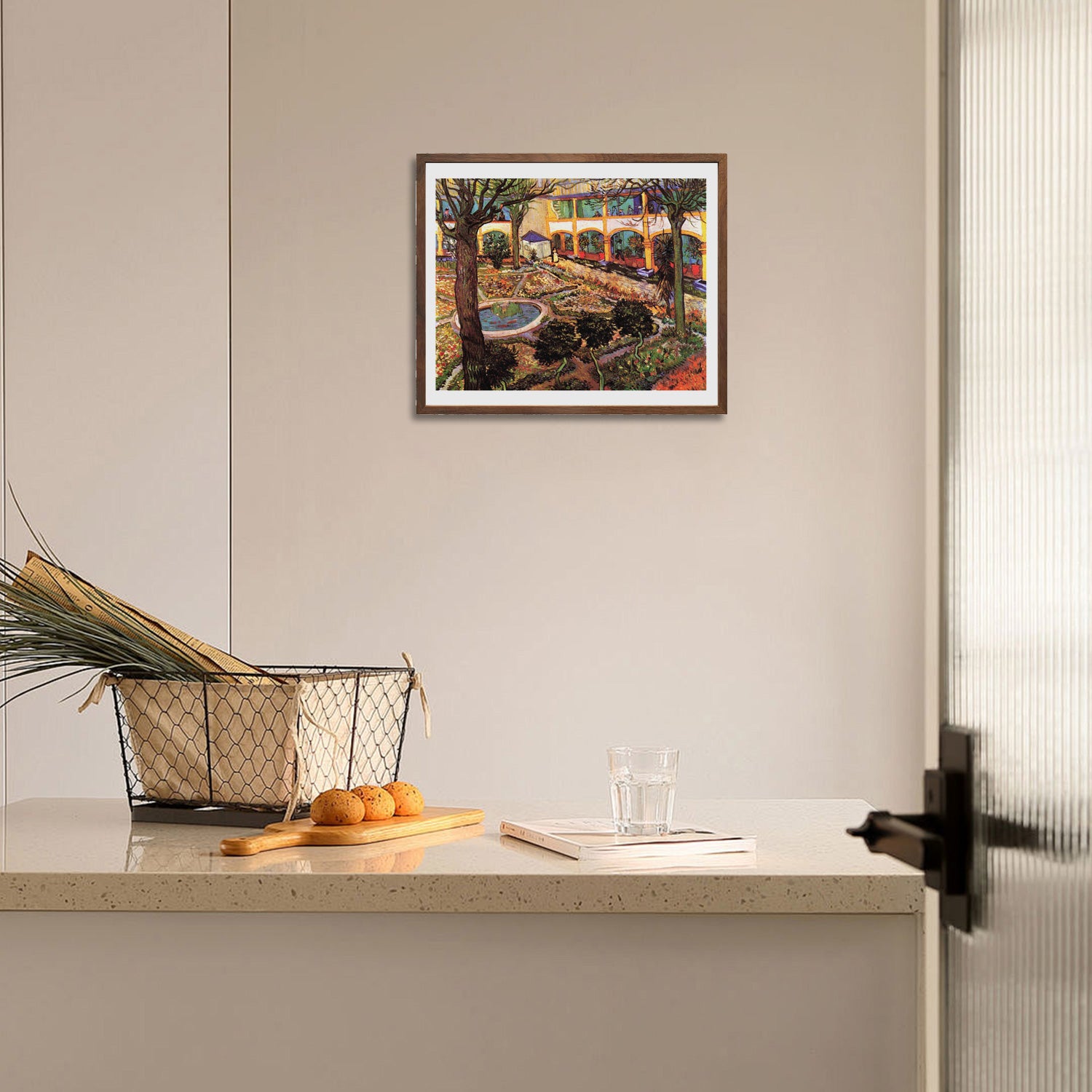 Vincent Van Gogh The Courtyard of The Hospital Wall Art Van Gogh Poster