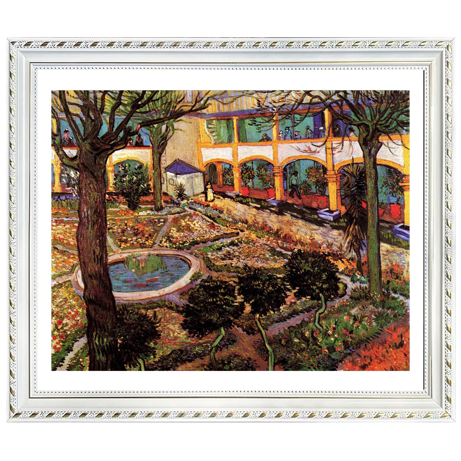 Vincent Van Gogh The Courtyard of The Hospital Wall Art Van Gogh Poster