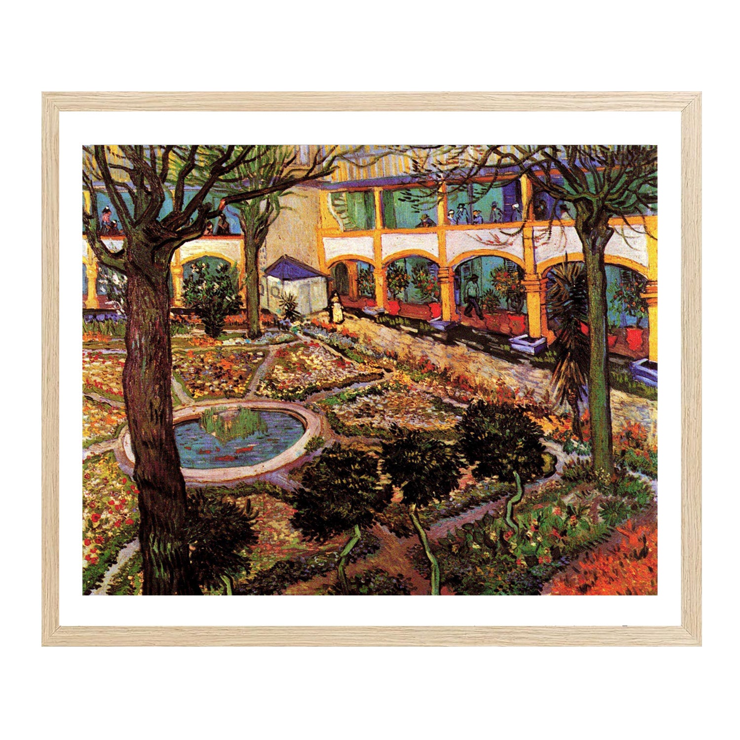 Vincent Van Gogh The Courtyard of The Hospital Wall Art Van Gogh Poster