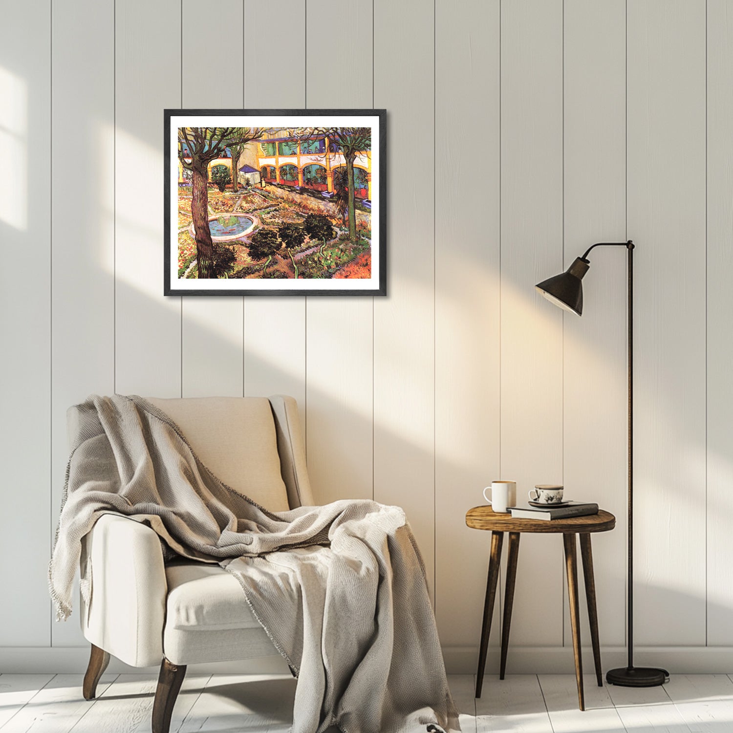 Vincent Van Gogh The Courtyard of The Hospital Wall Art Van Gogh Poster