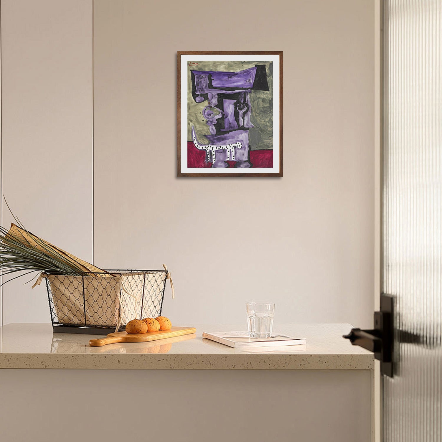 Pablo Picasso Wall Art The Dalmatian Dog Poster Framed Art