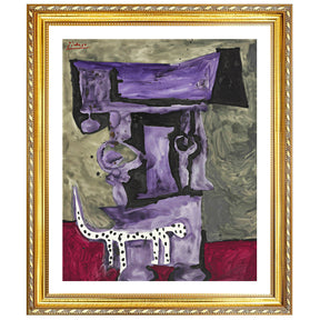 Pablo Picasso Wall Art The Dalmatian Dog Poster Framed Art