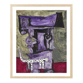 Pablo Picasso Wall Art The Dalmatian Dog Poster Framed Art