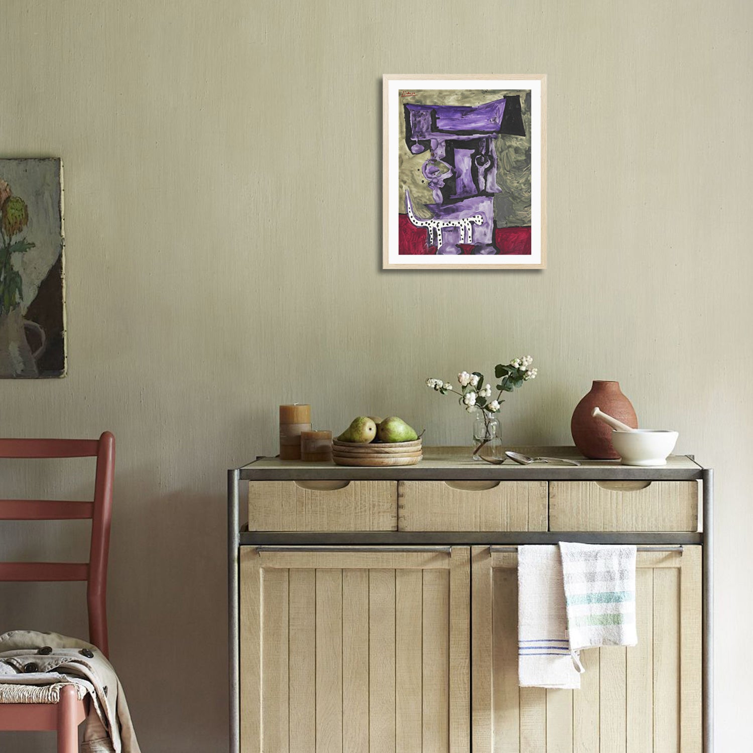 Pablo Picasso Wall Art The Dalmatian Dog Poster Framed Art