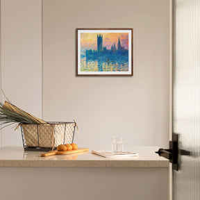 Claude Monet Wall Art The Houses Of Parliament In London Poster Framed