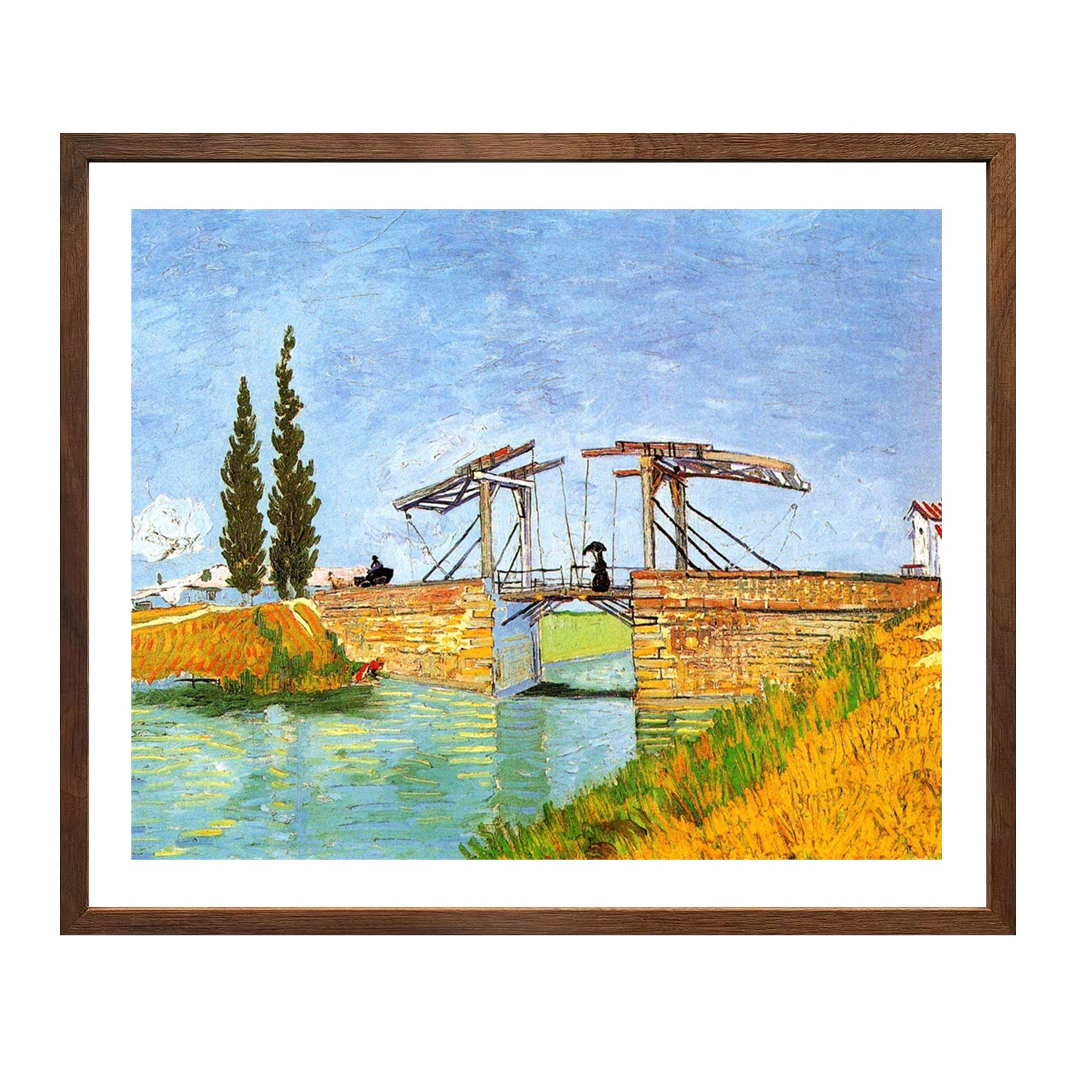 Vincent Van Gogh The Langlois Bridge Wall Art Van Gogh Poster