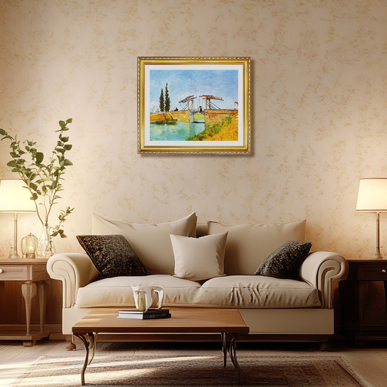 Vincent Van Gogh The Langlois Bridge Wall Art Van Gogh Poster