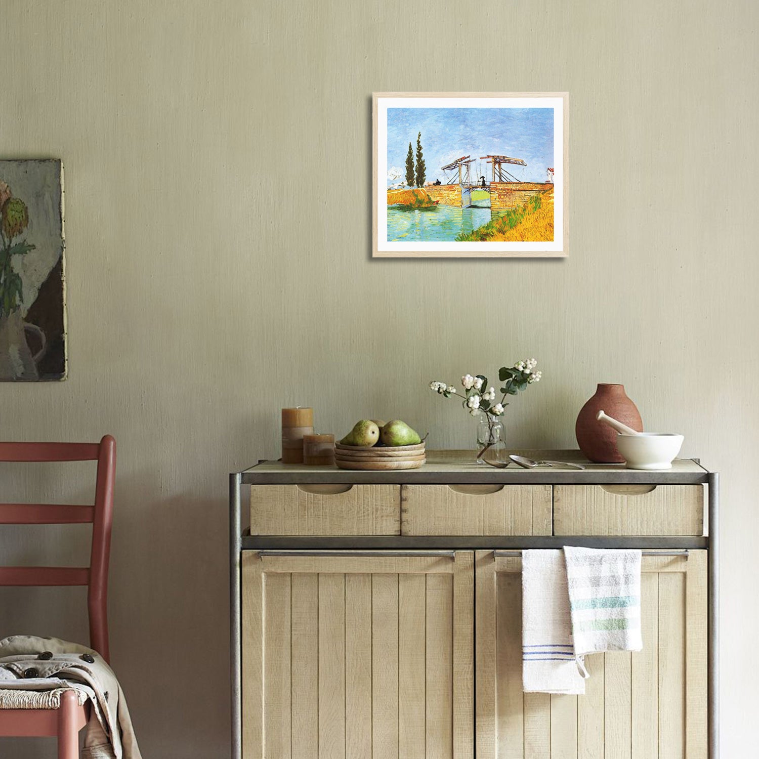 Vincent Van Gogh The Langlois Bridge Wall Art Van Gogh Poster