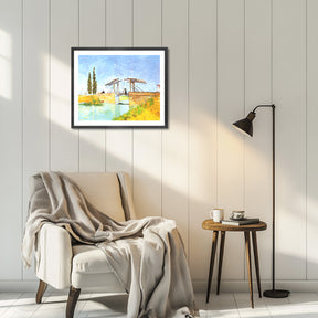Vincent Van Gogh The Langlois Bridge Wall Art Van Gogh Poster