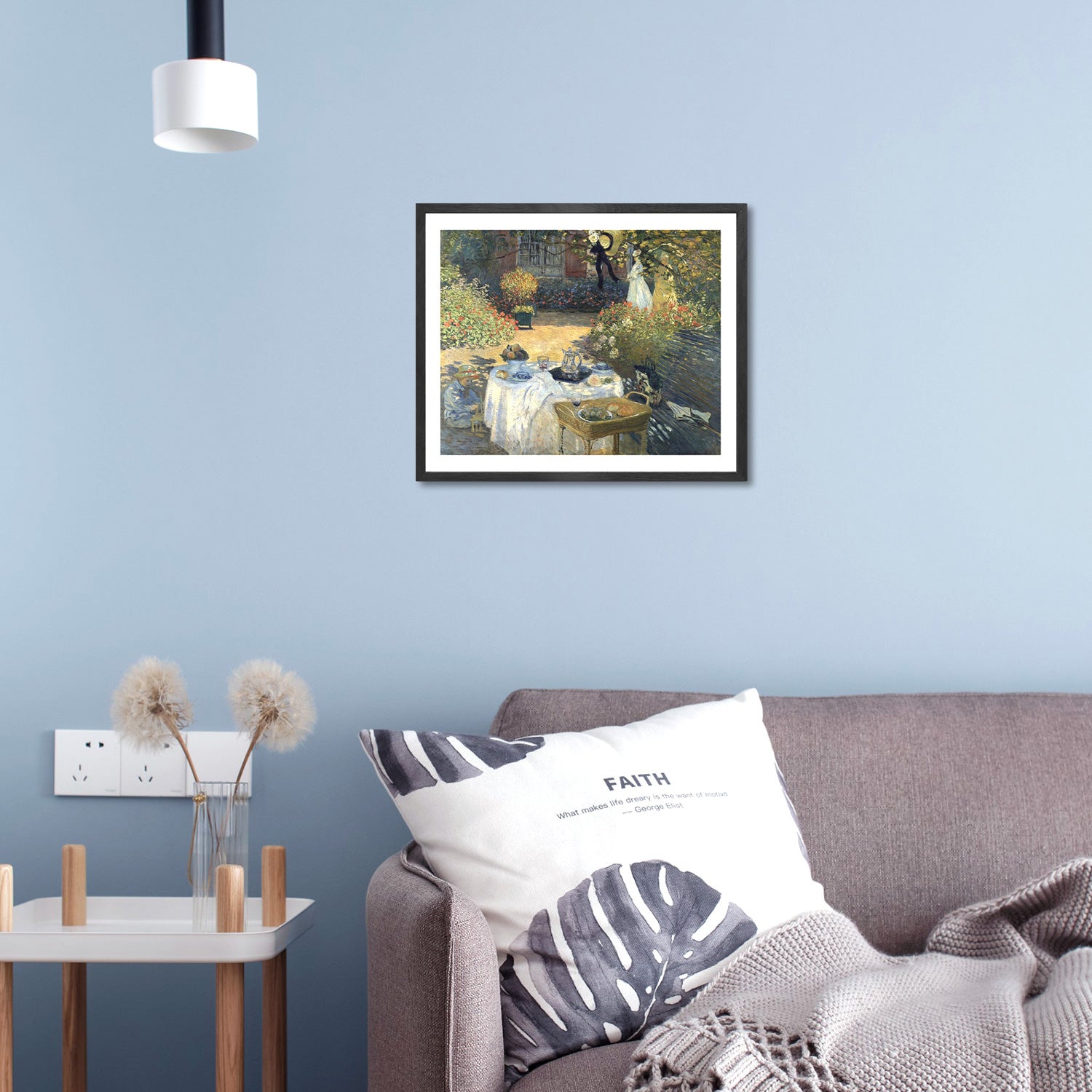 Claude Monet Wall Art The Luncheon Poster Framed