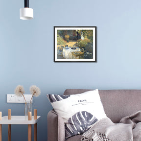 Claude Monet Wall Art The Luncheon Poster Framed