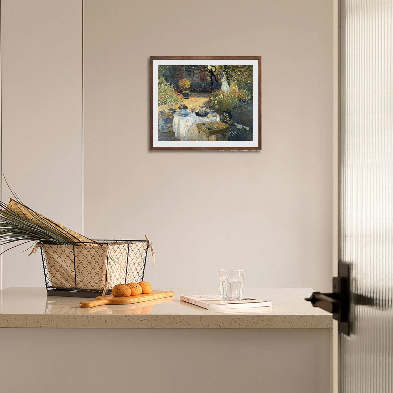 Claude Monet Wall Art The Luncheon Poster Framed