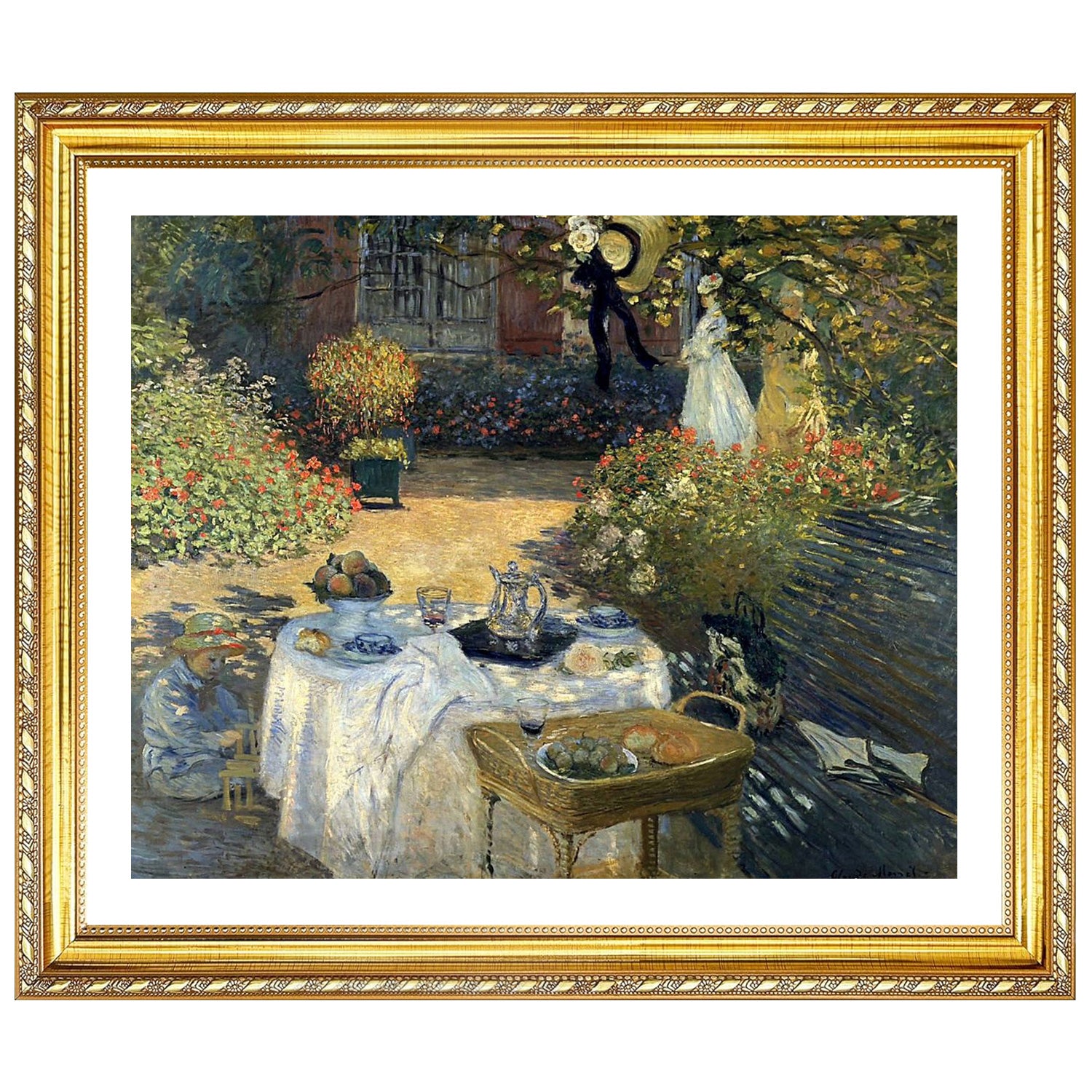 Claude Monet Wall Art The Luncheon Poster Framed