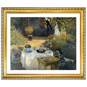 Claude Monet Wall Art The Luncheon Poster Framed