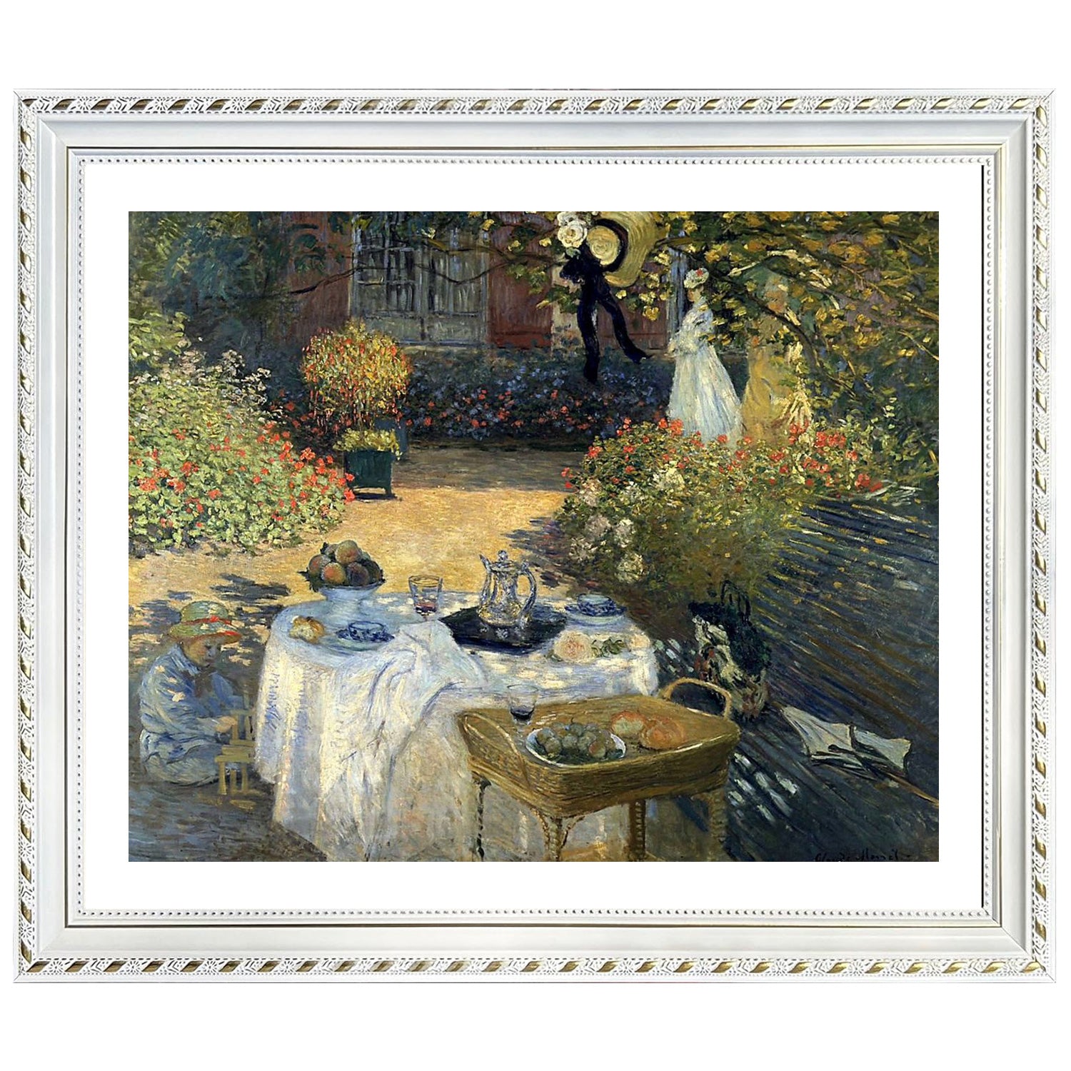 Claude Monet Wall Art The Luncheon Poster Framed