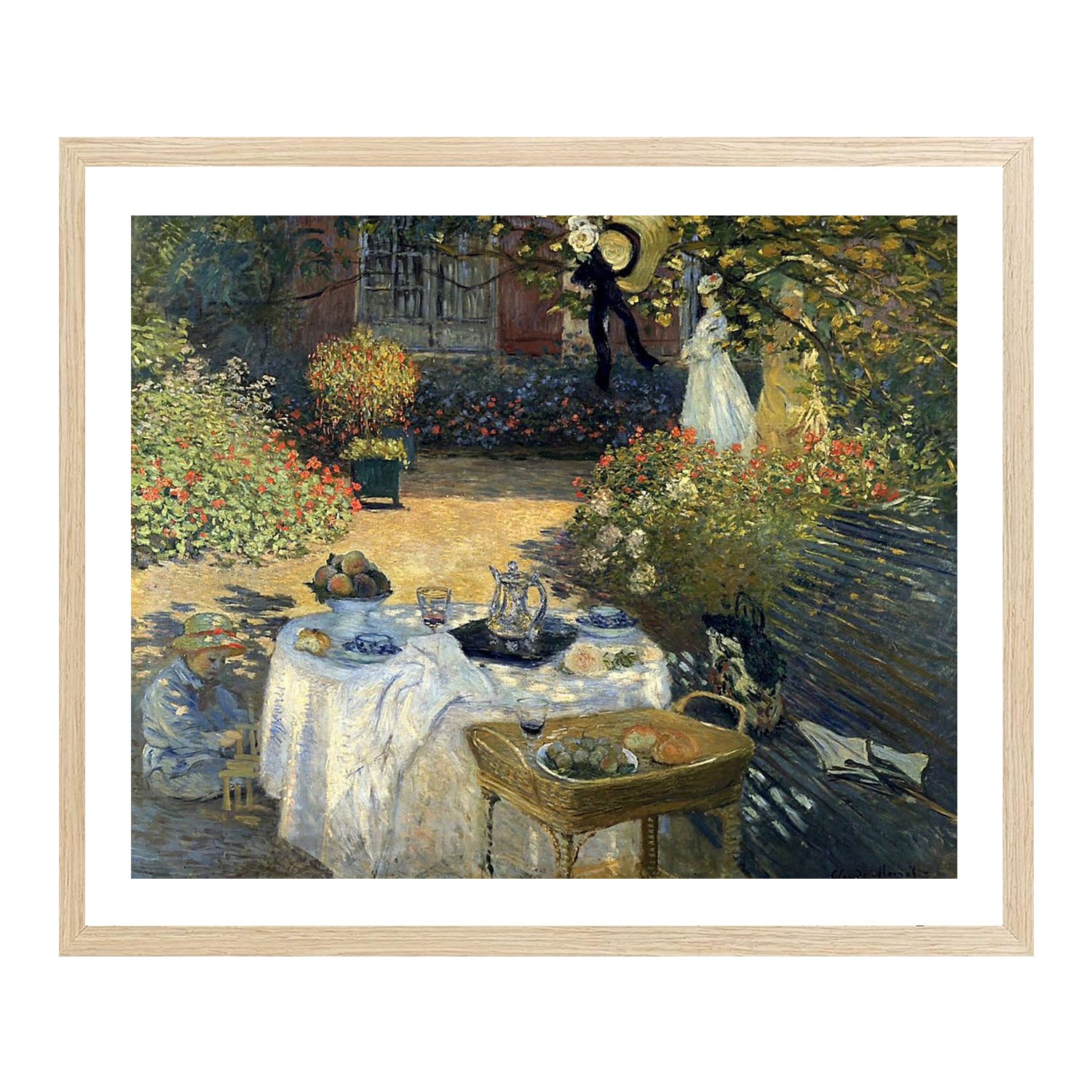 Claude Monet Wall Art The Luncheon Poster Framed