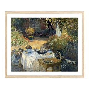 Claude Monet Wall Art The Luncheon Poster Framed