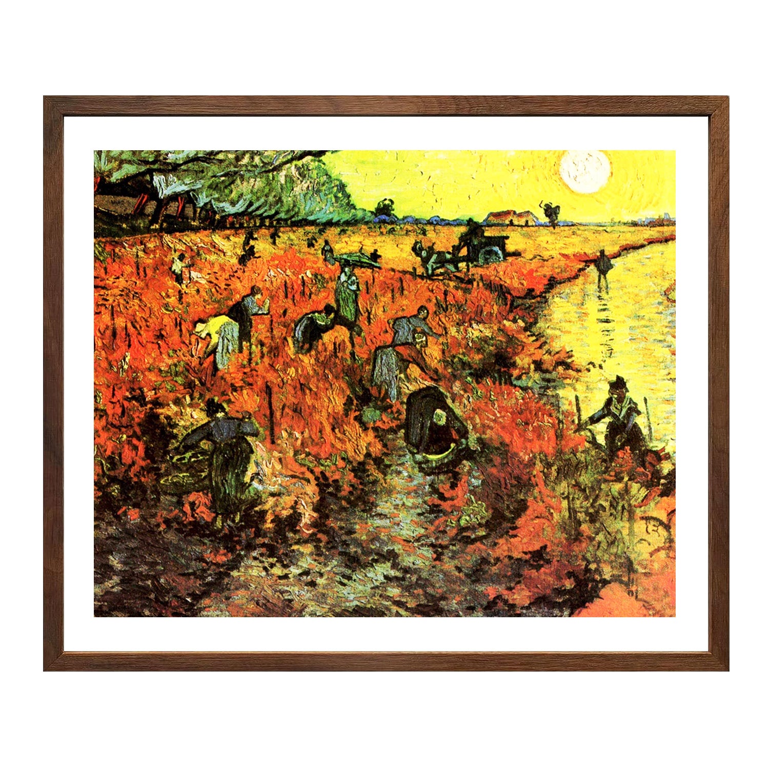 Vincent Van Gogh The Red Vineyard Wall Art Van Gogh Poster