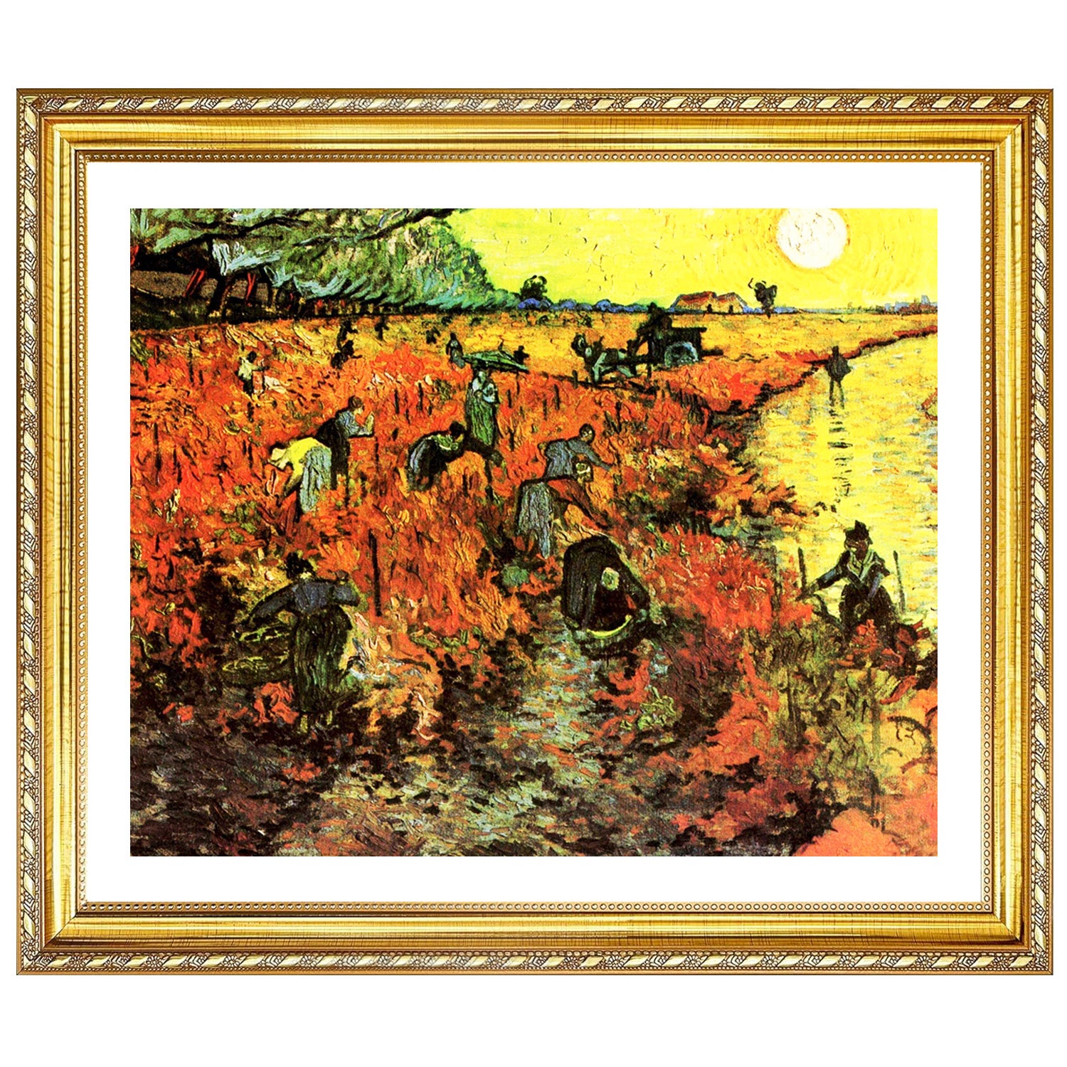 Vincent Van Gogh The Red Vineyard Wall Art Van Gogh Poster