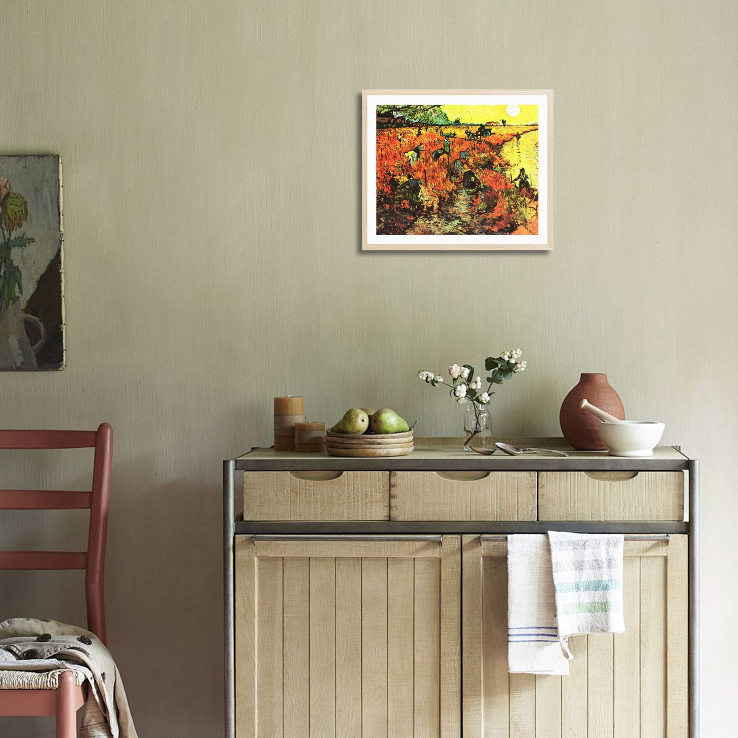 Vincent Van Gogh The Red Vineyard Wall Art Van Gogh Poster