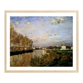 Claude Monet Wall Art The Seine At Argenteuil Poster Framed