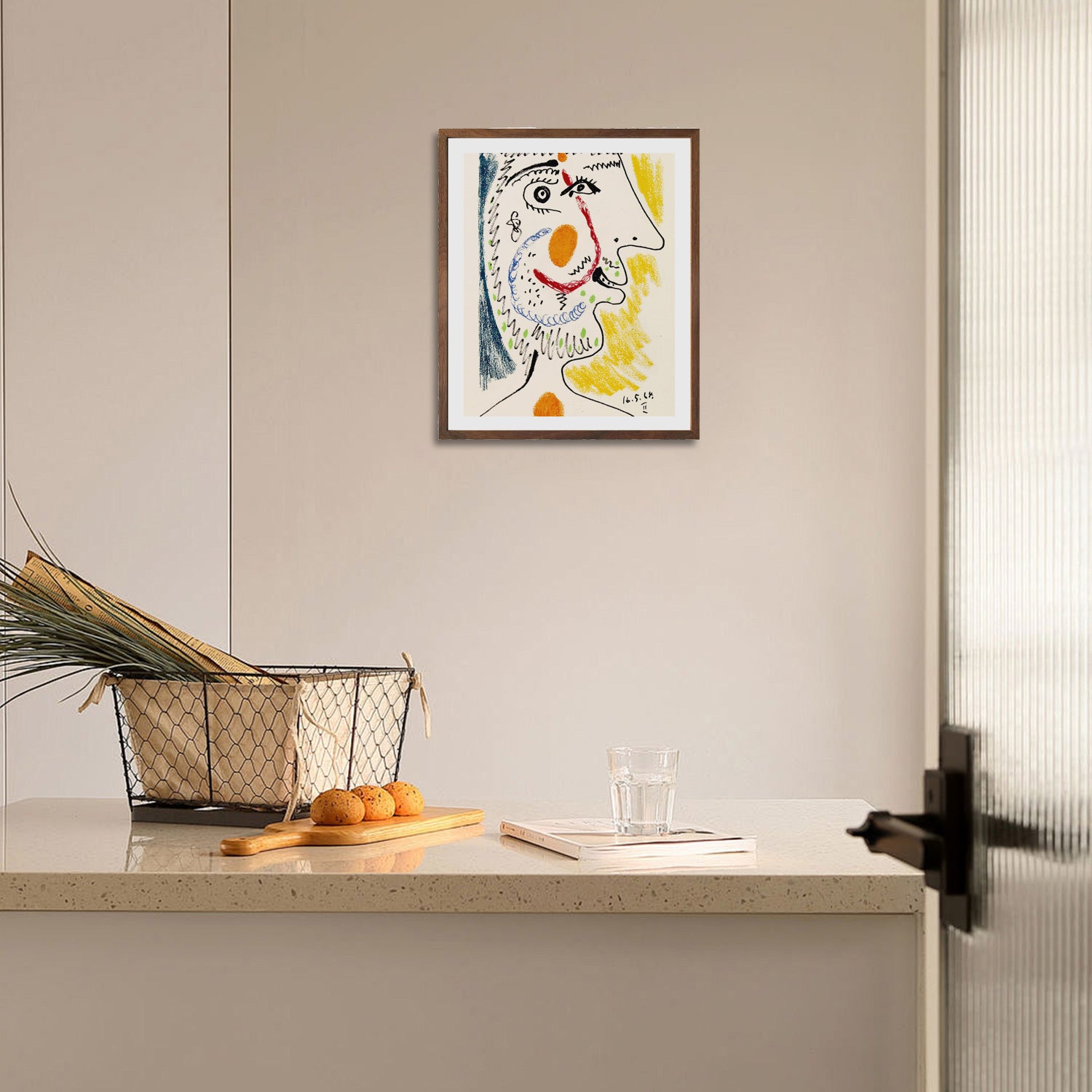 Pablo Picasso Wall Art The Taste Of Happiness Poster Framed Art