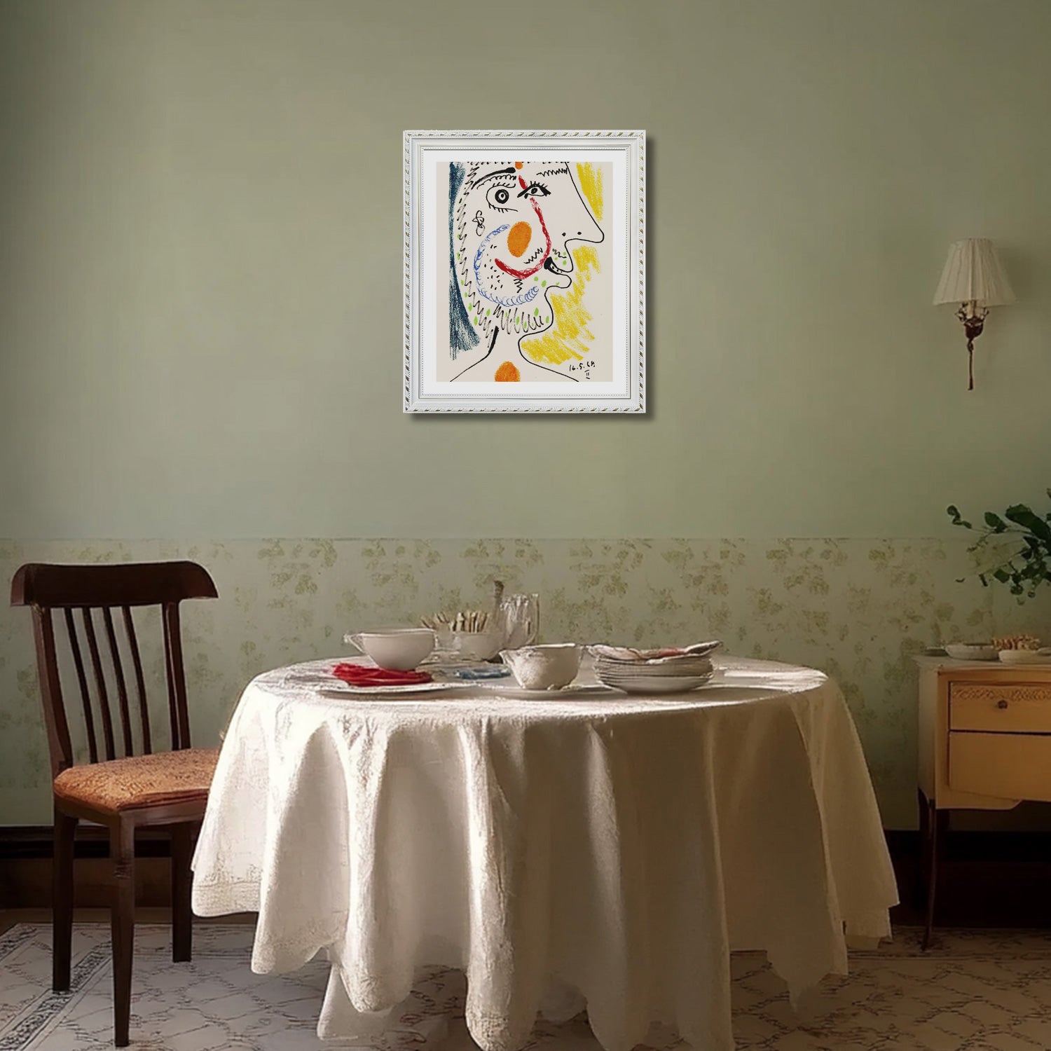 Pablo Picasso Wall Art The Taste Of Happiness Poster Framed Art