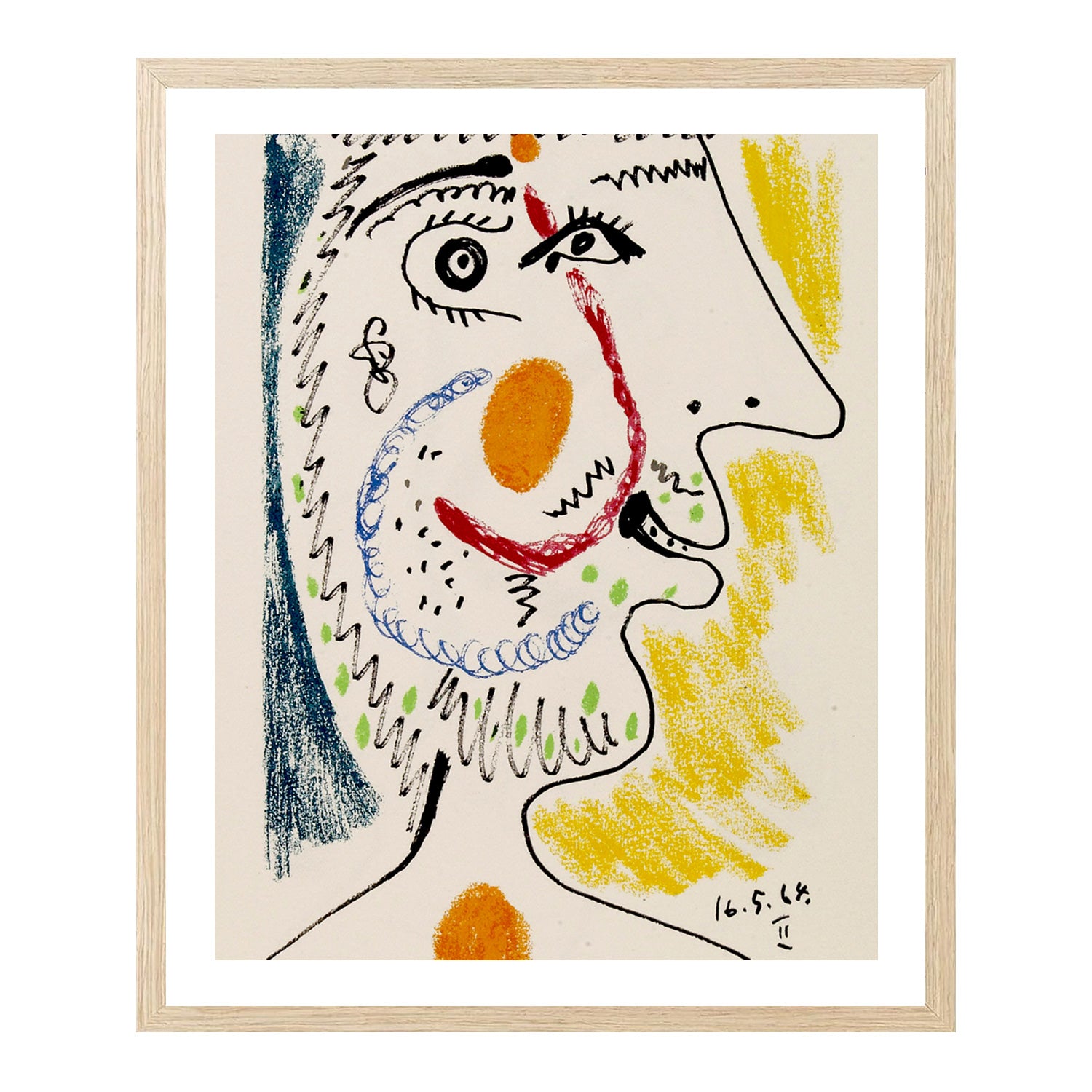Pablo Picasso Wall Art The Taste Of Happiness Poster Framed Art