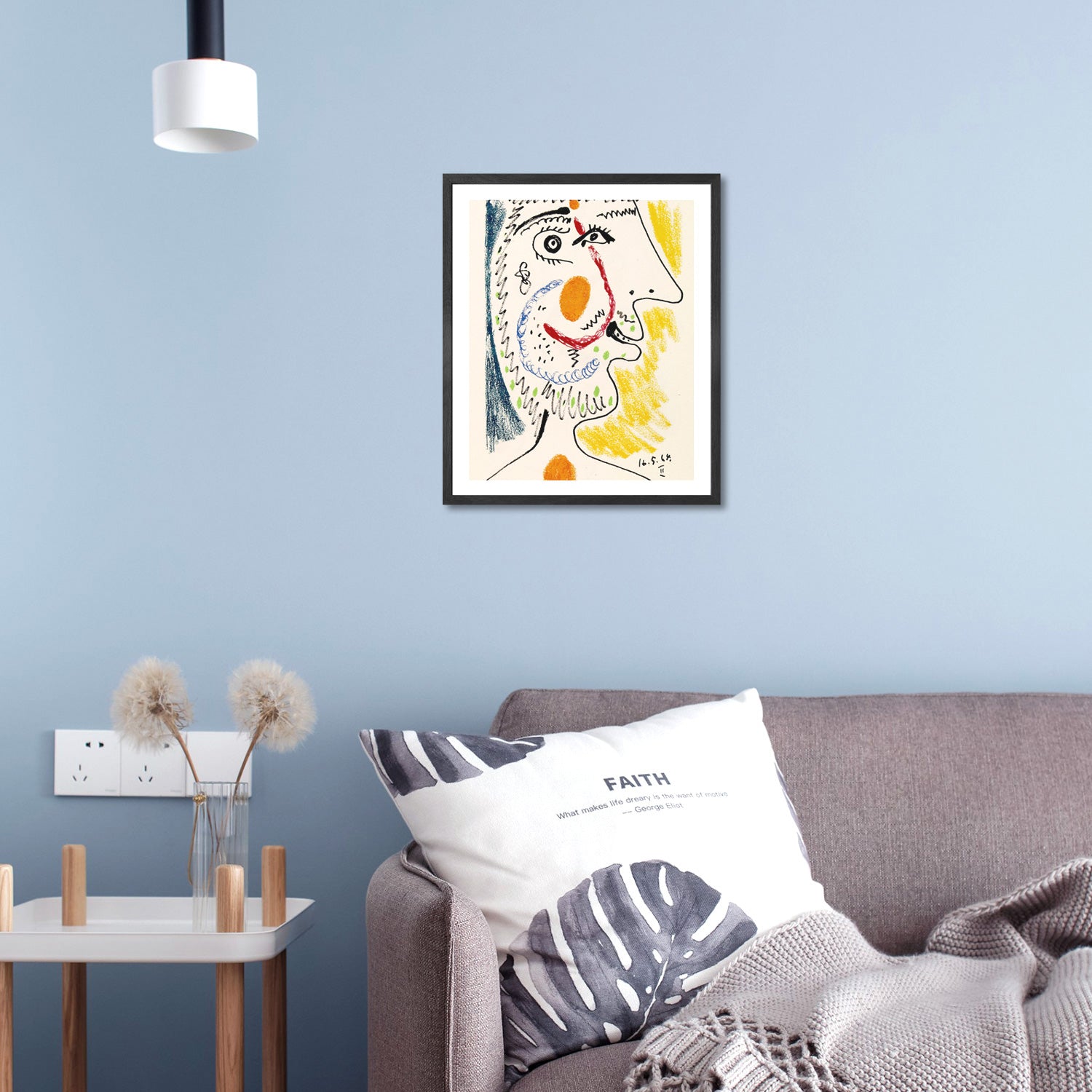 Pablo Picasso Wall Art The Taste Of Happiness Poster Framed Art