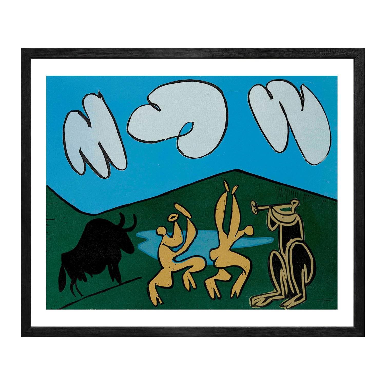 Pablo Picasso Wall Art The Figures Poster Framed Art