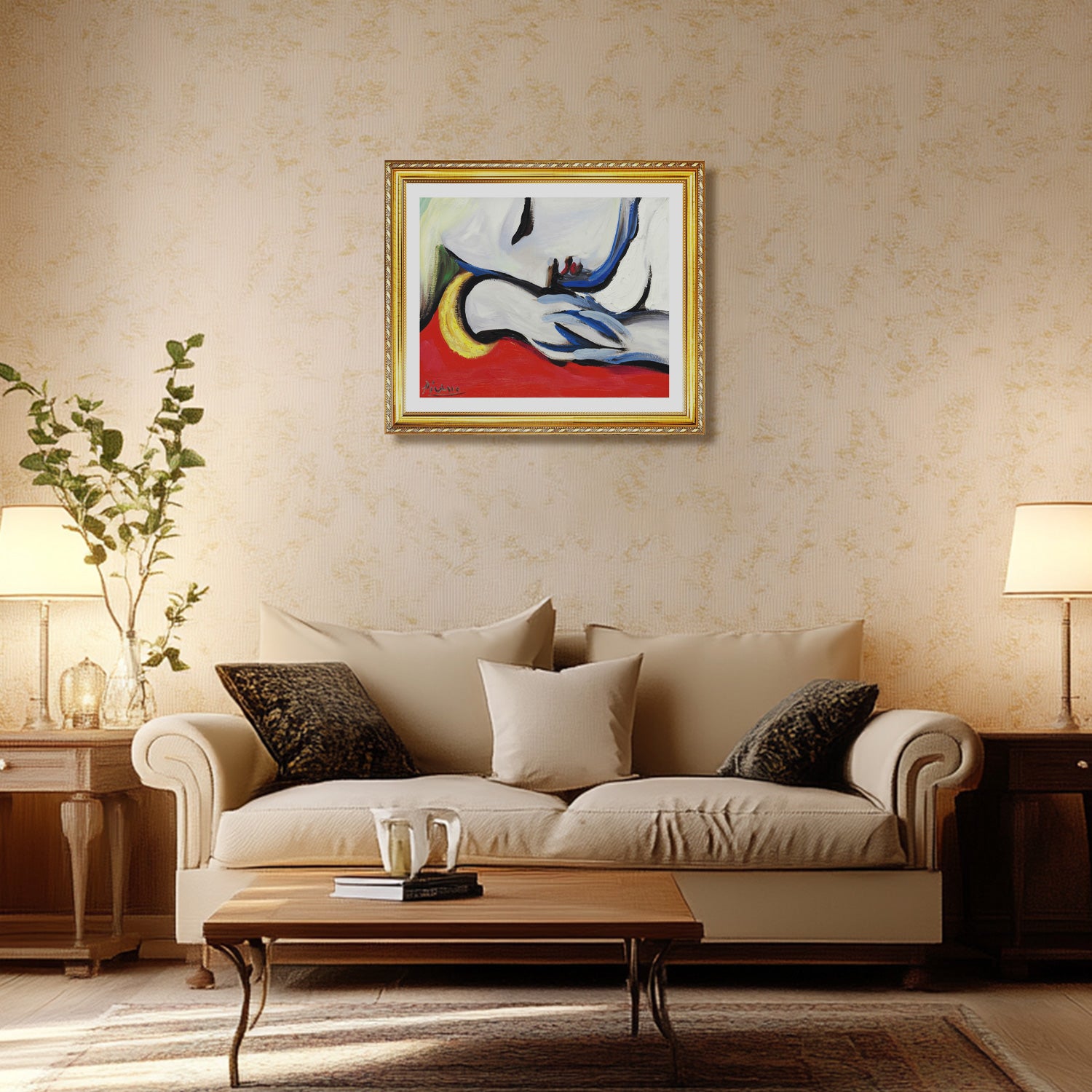 Pablo Picasso Wall Art The Rest Poster Framed Art