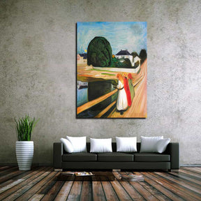 The Girls on the Bridge Canvas Art