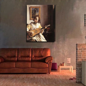 The Guitar Player Canvas Art