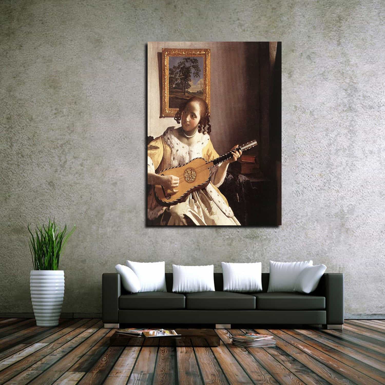 The Guitar Player Canvas Art
