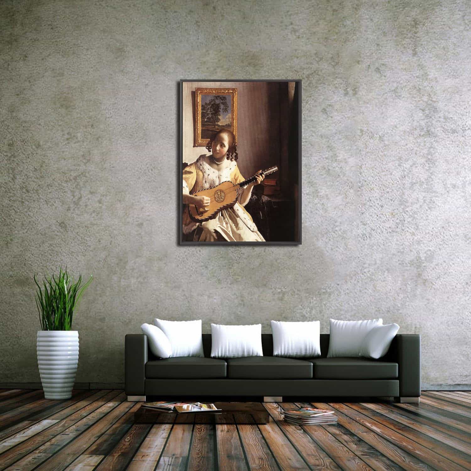 The Guitar Player Canvas Art