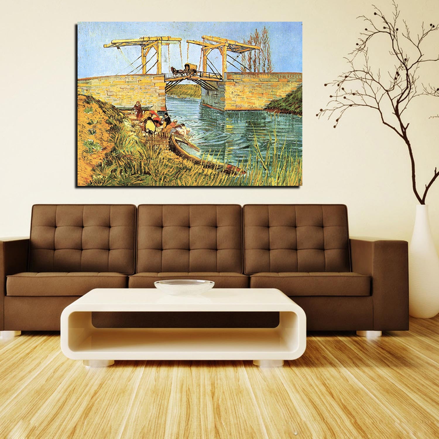 The Langlois Bridge at Arles Canvas Art