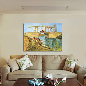 The Langlois Bridge at Arles Canvas Art